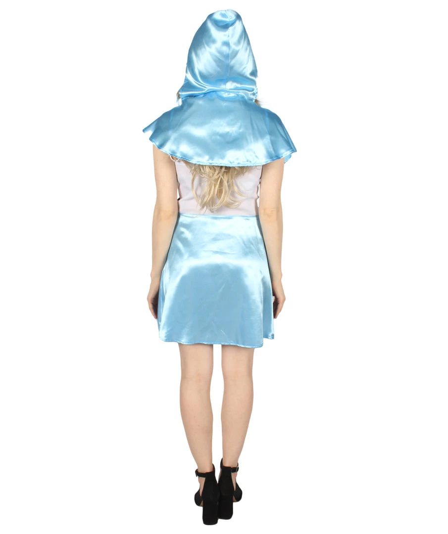 HPO Adult Women's Hot Carton Costume | Lt Blue Cosplay Costume 5 HPO Adult Women's Hot Carton Costume | Lt Blue Cosplay Costume