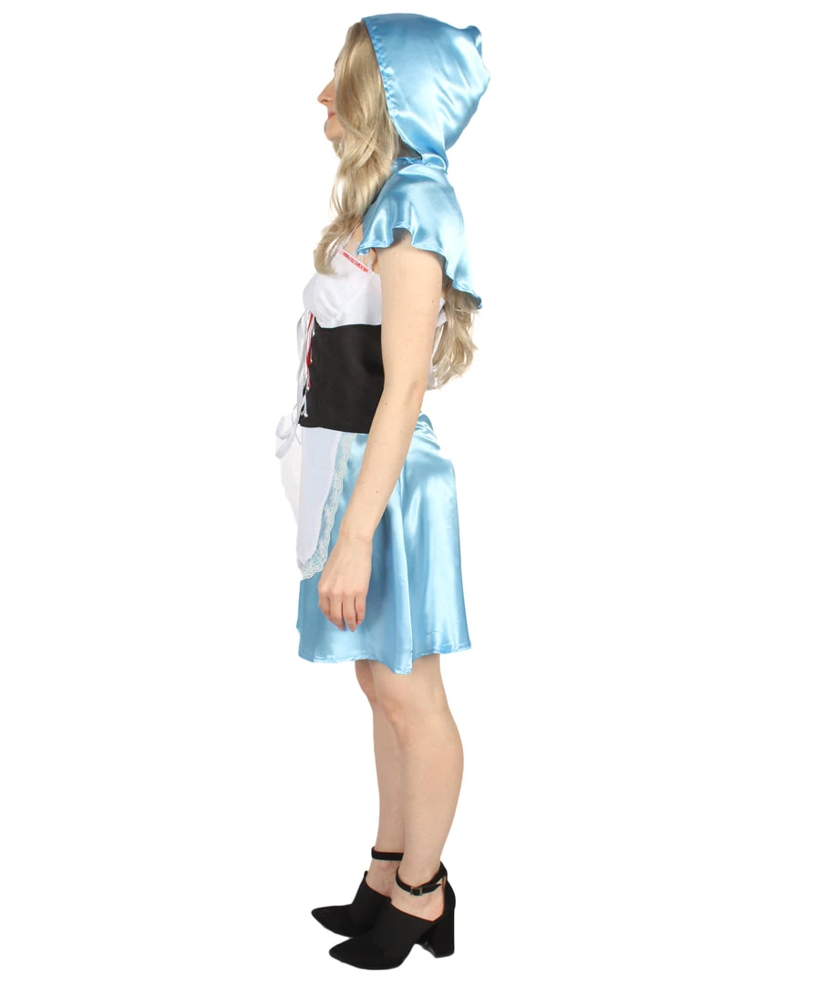 HPO Adult Women's Hot Carton Costume | Lt Blue Cosplay Costume 4 HPO Adult Women's Hot Carton Costume | Lt Blue Cosplay Costume