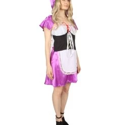 HPO Adult Women's Hot Carton Costume | Dk Purple Cosplay Costume