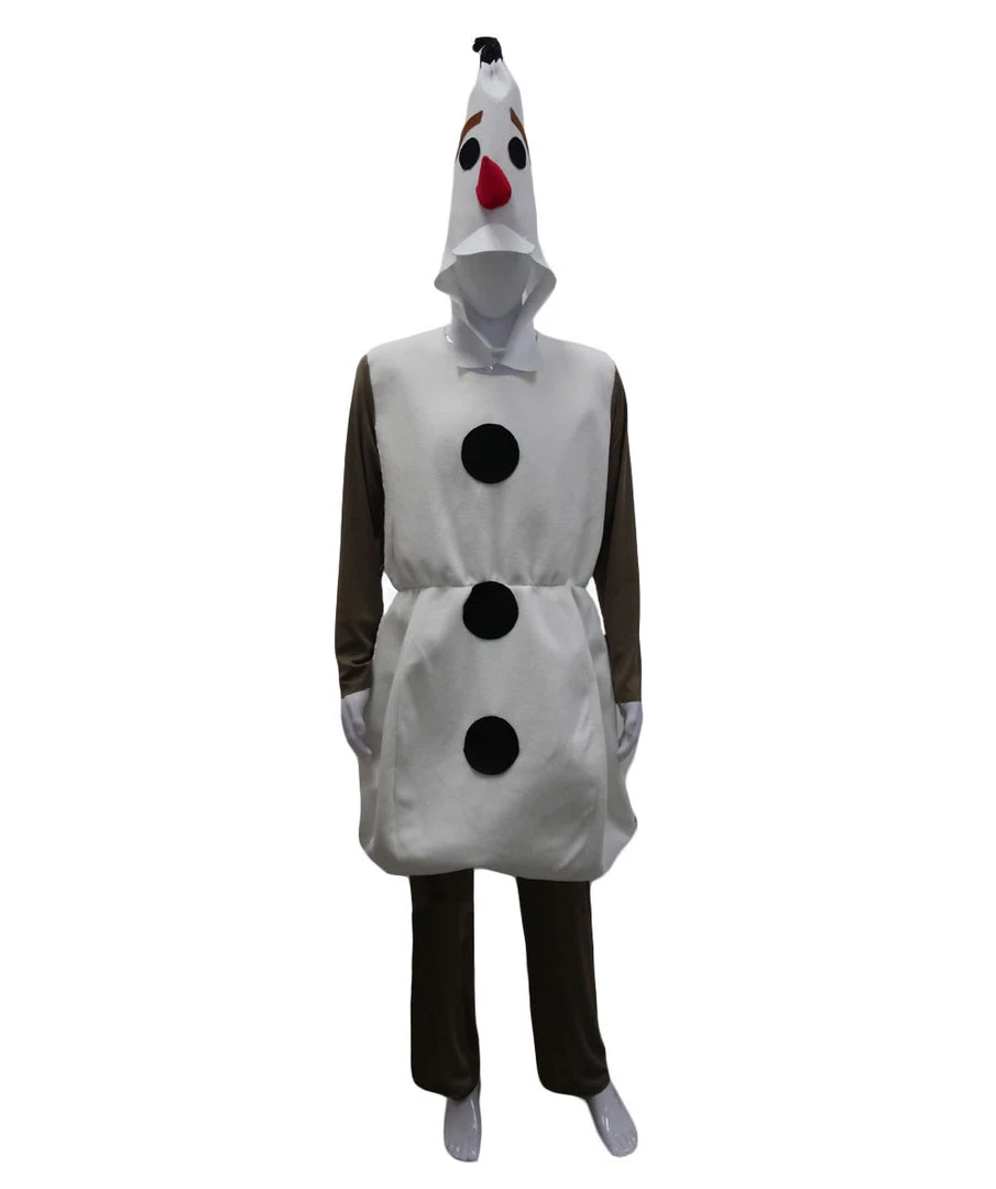 HPO Adult Men's Snowman Holiday 3 Pc Costume | Multi Color Halloween Costumes 1 HPO Adult Men's Snowman Holiday 3 Pc Costume | Multi Color Halloween Costumes