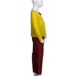 HPO Child's Old Man Grandpa Costume | Yellow And Red Cosplay Costume Kids