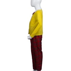 HPO Child's Old Man Grandpa Costume | Yellow And Red Cosplay Costume Kids