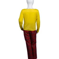 HPO Child's Old Man Grandpa Costume | Yellow And Red Cosplay Costume Kids