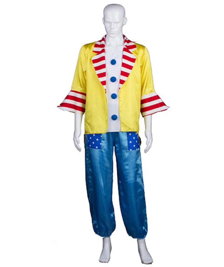 HPO Adult Men's Wicked Clown Master 2Pc Costume | Multi Color Cosplay Costume 1 HPO Adult Men's Wicked Clown Master 2Pc Costume | Multi Color Cosplay Costume