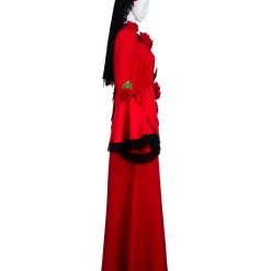 HPO Adult Women's Day Of The Dead Bride 3Pc Costume | Red Cosplay Costume
