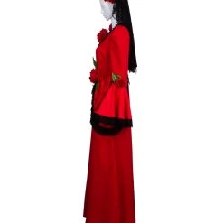HPO Adult Women's Day Of The Dead Bride 3Pc Costume | Red Cosplay Costume