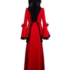 HPO Adult Women's Day Of The Dead Bride 3Pc Costume | Red Cosplay Costume