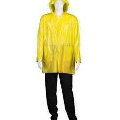 HPO Adult Men's Costume For Cosplay Raincoat Costume | Yellow Halloween Costume