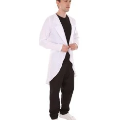 HPO Adult Men's Scientist Lab Coat Uniform Costume | White Cosplay Costome