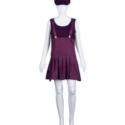 HPO Adult Women's Bad Plumber Costume | Purple Cosplay Costume