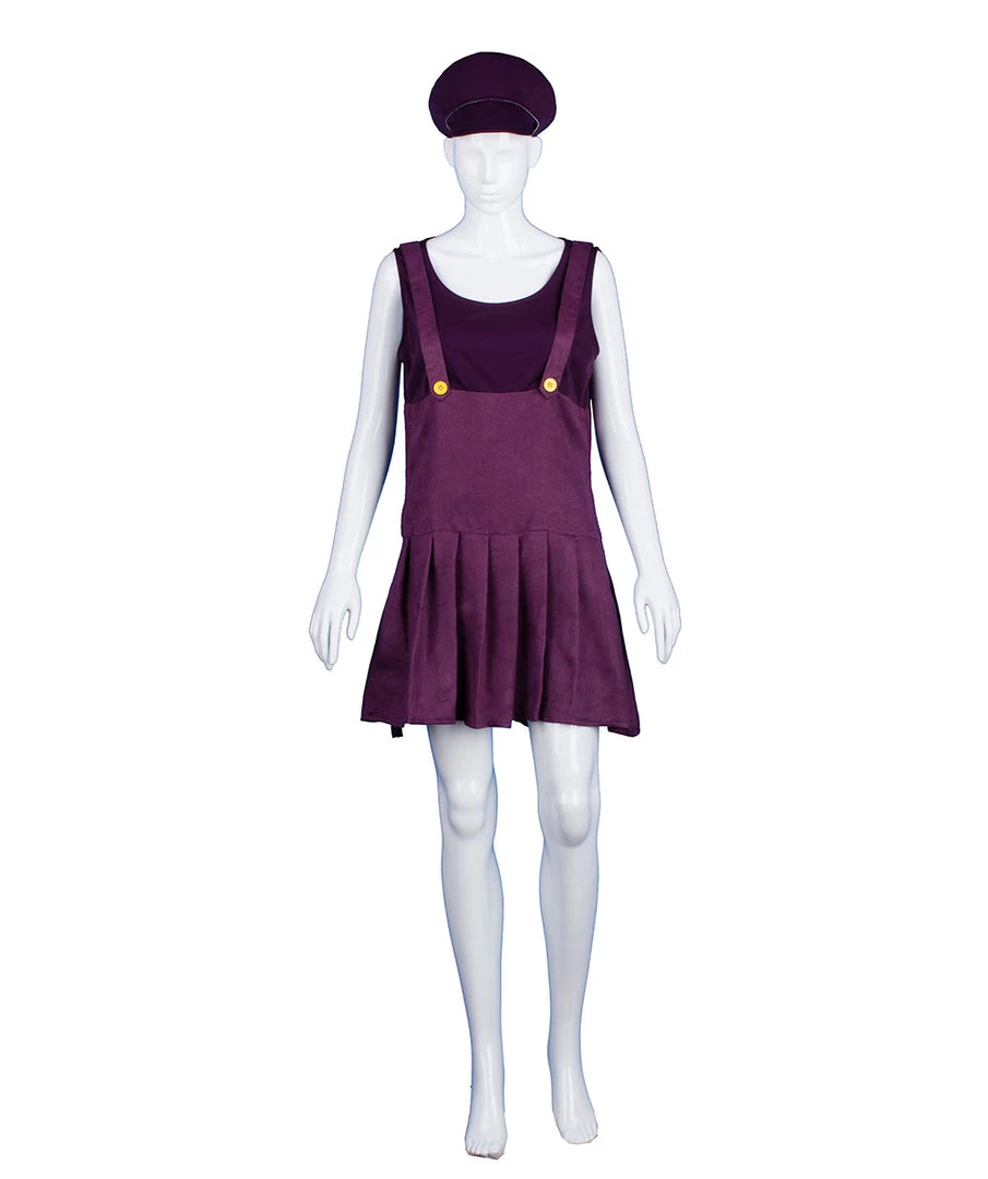 HPO Adult Women's Bad Plumber Costume | Purple Cosplay Costume 1 HPO Adult Women's Bad Plumber Costume | Purple Cosplay Costume