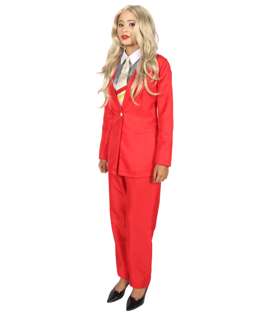HPO Adult Women's Deluxe Party Devil Suit Costume | Red Cosplay Costume 3 HPO Adult Women's Deluxe Party Devil Suit Costume | Red Cosplay Costume