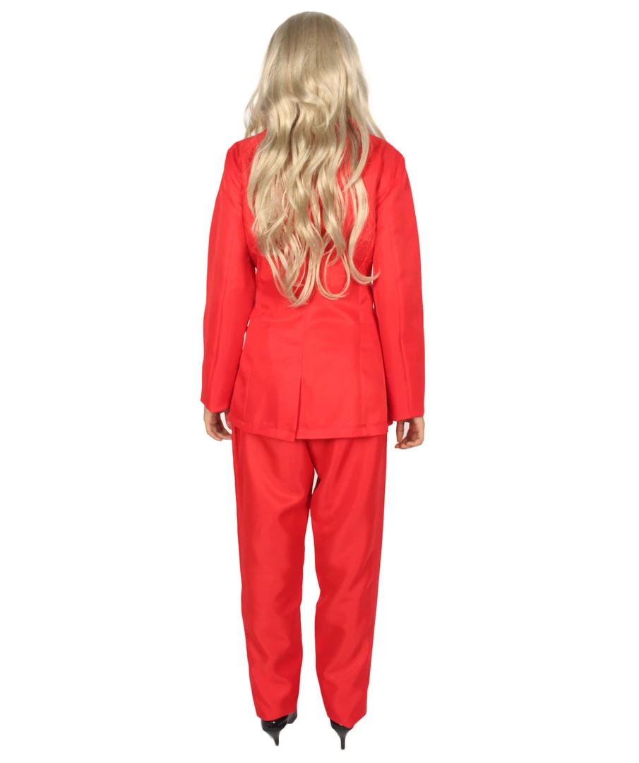 HPO Adult Women's Deluxe Party Devil Suit Costume | Red Cosplay Costume 5 HPO Adult Women's Deluxe Party Devil Suit Costume | Red Cosplay Costume