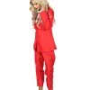 HPO Adult Women's Deluxe Party Devil Suit Costume | Red Cosplay Costume