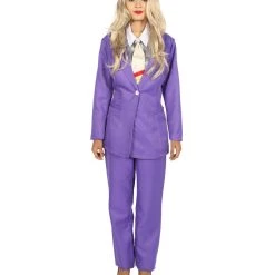 HPO Adult Women's EXCLUSIVE! Deluxe Singer Party Suit Costume | Purple Cosplay Costume