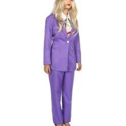 HPO Adult Women's EXCLUSIVE! Deluxe Singer Party Suit Costume | Purple Cosplay Costume