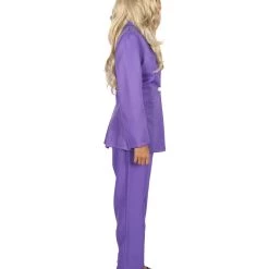 HPO Adult Women's EXCLUSIVE! Deluxe Singer Party Suit Costume | Purple Cosplay Costume