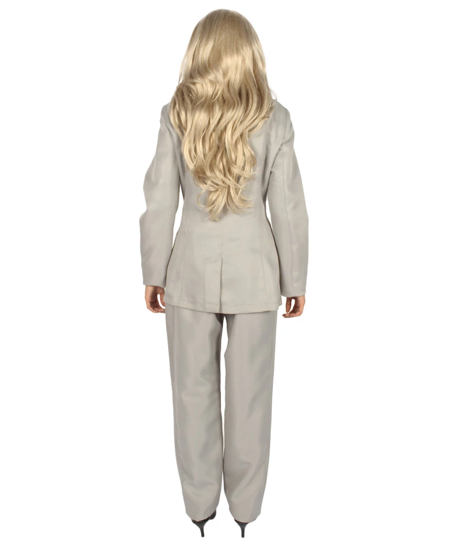 HPO Adult Women's EXCLUSIVE! Deluxe Singer Party Suit Costume | Grey Cosplay Costume 5 HPO Adult Women's EXCLUSIVE! Deluxe Singer Party Suit Costume | Grey Cosplay Costume