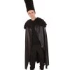 HPO Adult Men's Faux Fur Cape | Black Halloween Costume