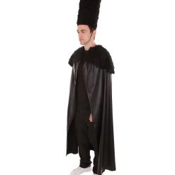 HPO Adult Men's Faux Fur Cape | Black Halloween Costume 10 HPO Adult Men's Faux Fur Cape | Black Halloween Costume