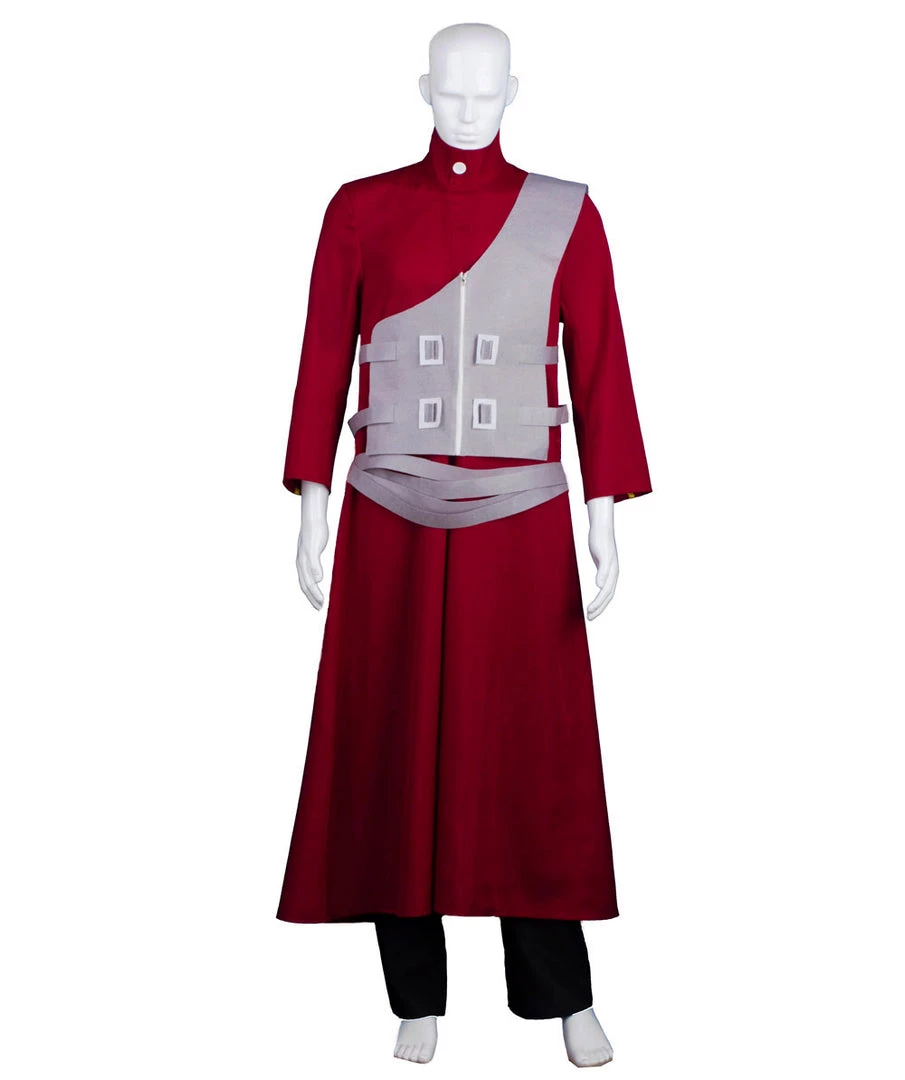 HPO Adult Men's Ninja Anime Costume | Red Halloween Costume 1 HPO Adult Men's Ninja Anime Costume | Red Halloween Costume