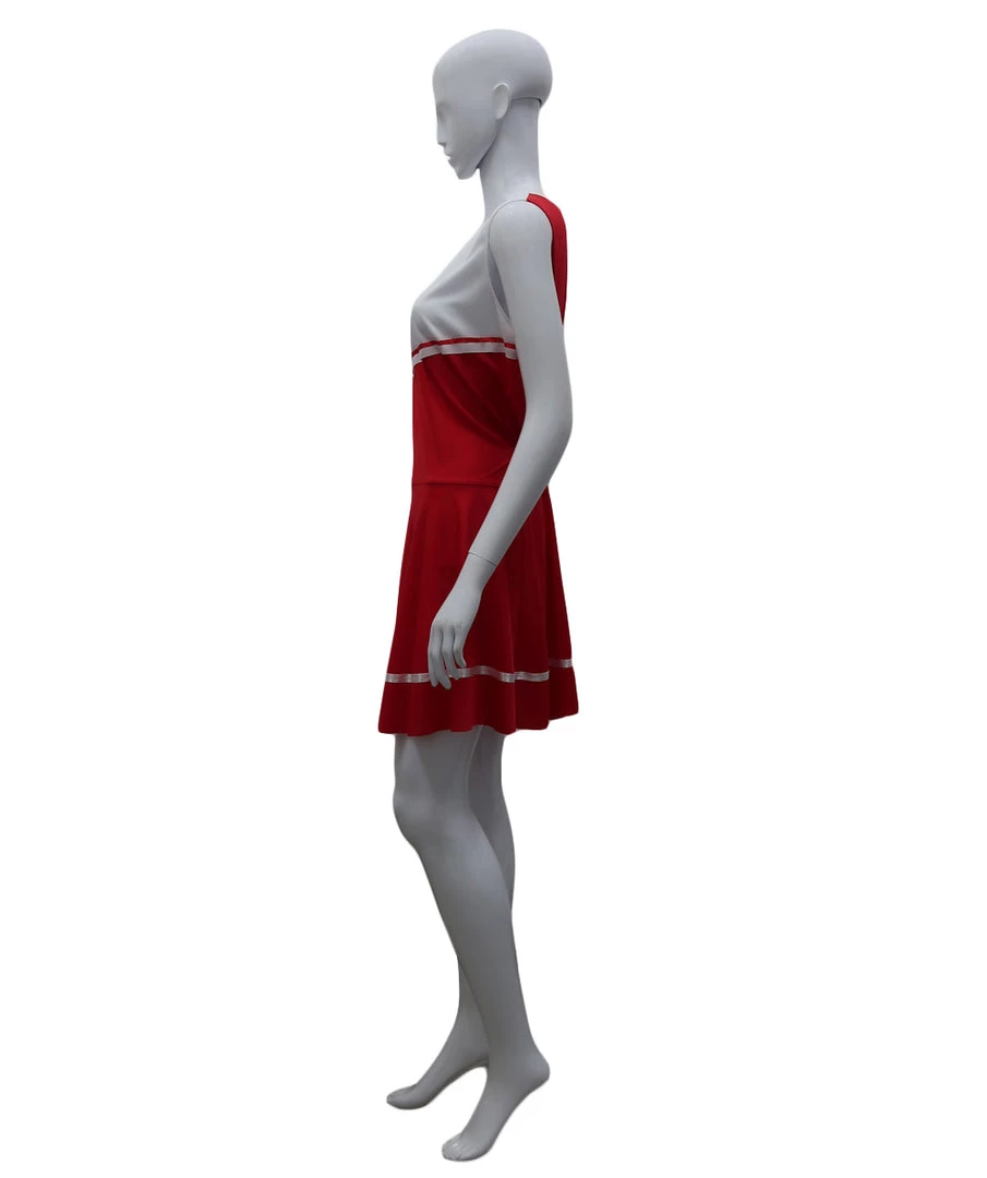 HPO Adult Women's Cheerleader Costume | Red And White Halloween Costume 3 HPO Adult Women's Cheerleader Costume | Red And White Halloween Costume