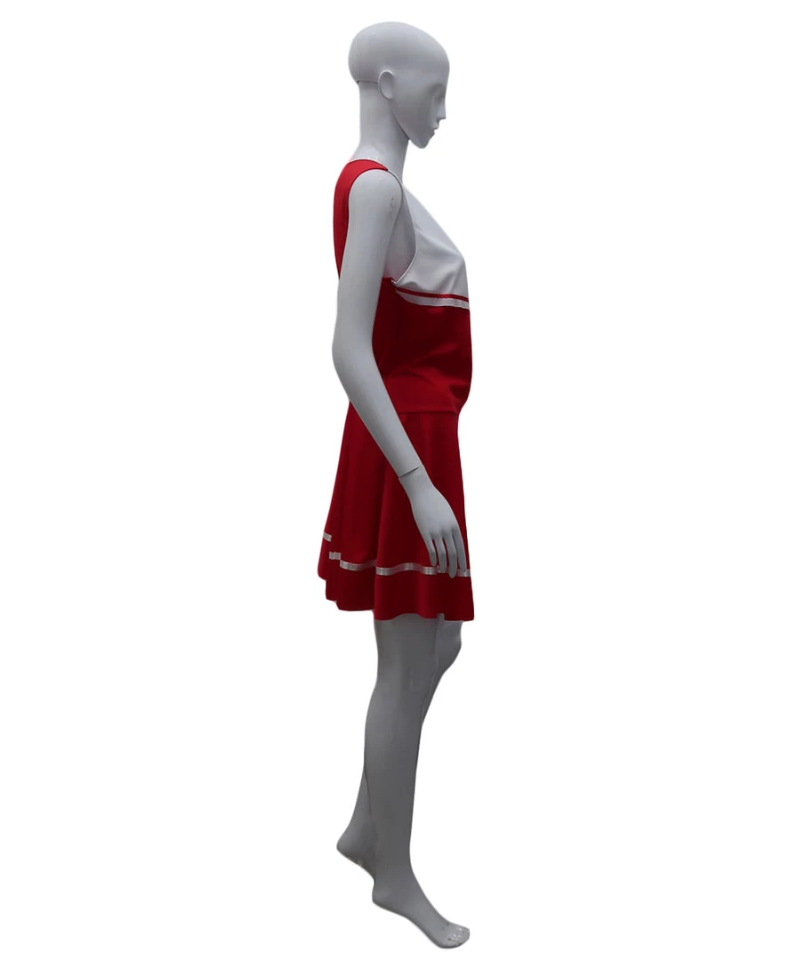 HPO Adult Women's Cheerleader Costume | Red And White Halloween Costume 5 HPO Adult Women's Cheerleader Costume | Red And White Halloween Costume