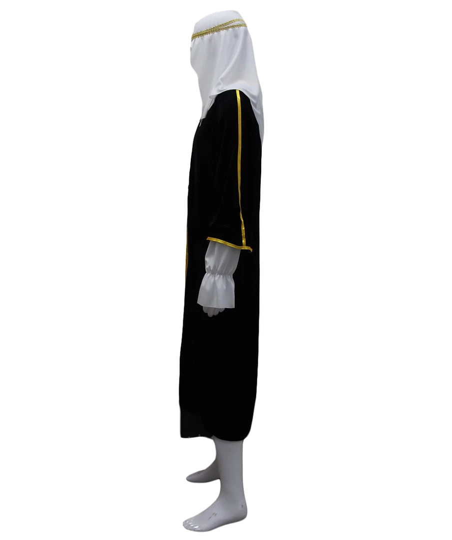 HPO Adult Men's Wise Melchior Costume | Black And White Halloween Costume 4 HPO Adult Men's Wise Melchior Costume | Black And White Halloween Costume