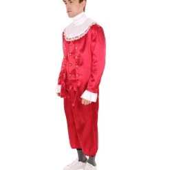 HPO Adult Men's 18th Century Politics Costume | Red Cosplay Costume 10 HPO Adult Men's 18th Century Politics Costume | Red Cosplay Costume