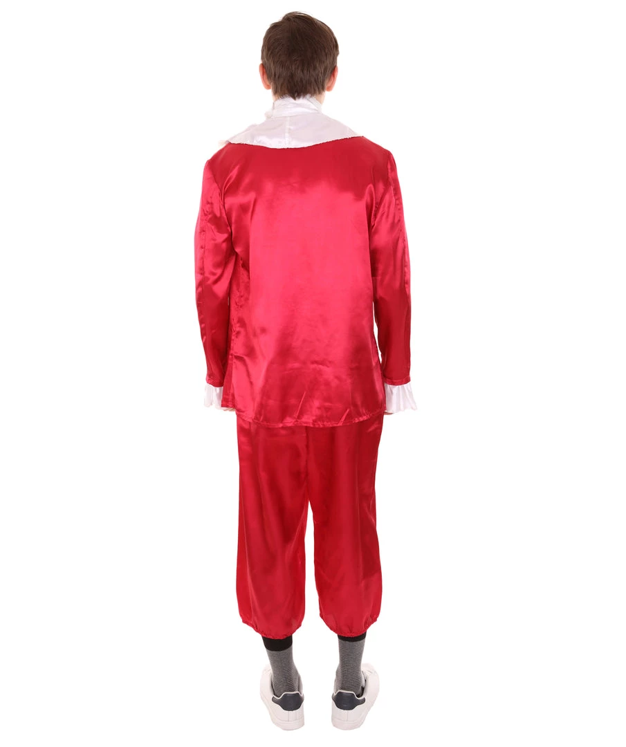 HPO Adult Men's 18th Century Politics Costume | Red Cosplay Costume 5 HPO Adult Men's 18th Century Politics Costume | Red Cosplay Costume
