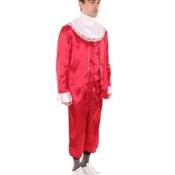 HPO Adult Men's 18th Century Politics Costume | Red Cosplay Costume 13 HPO Adult Men's 18th Century Politics Costume | Red Cosplay Costume