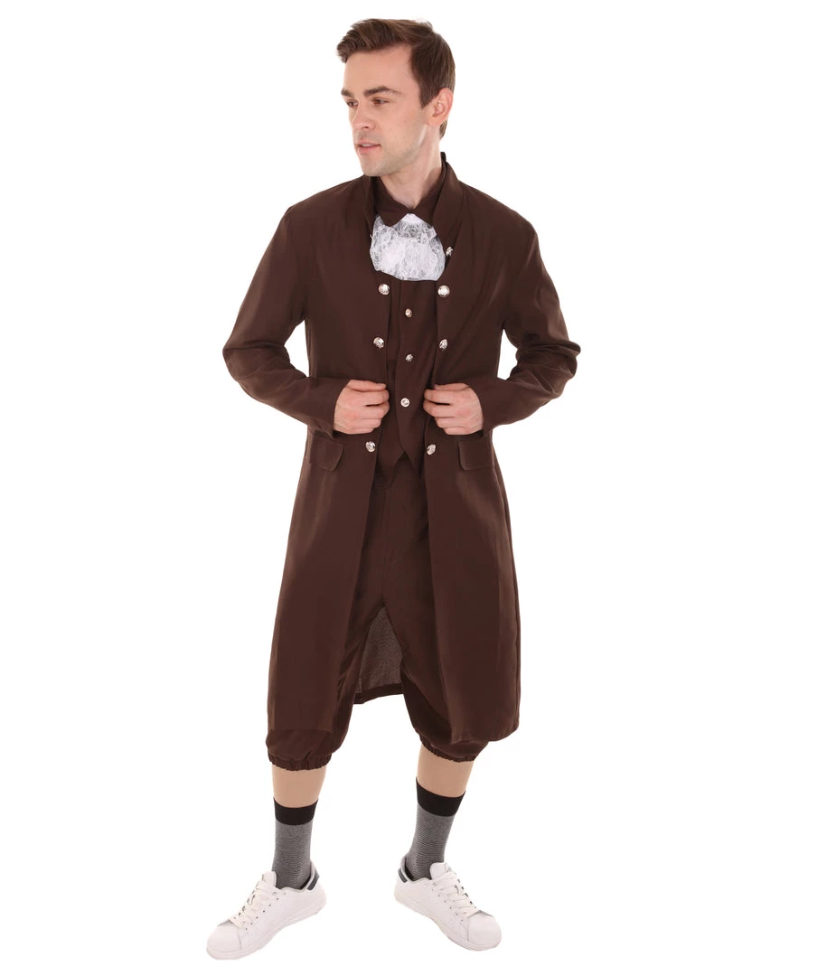 HPO Adult Men's George Washington Costume | Almost Brown Halloween Costume 1 HPO Adult Men's George Washington Costume | Almost Brown Halloween Costume