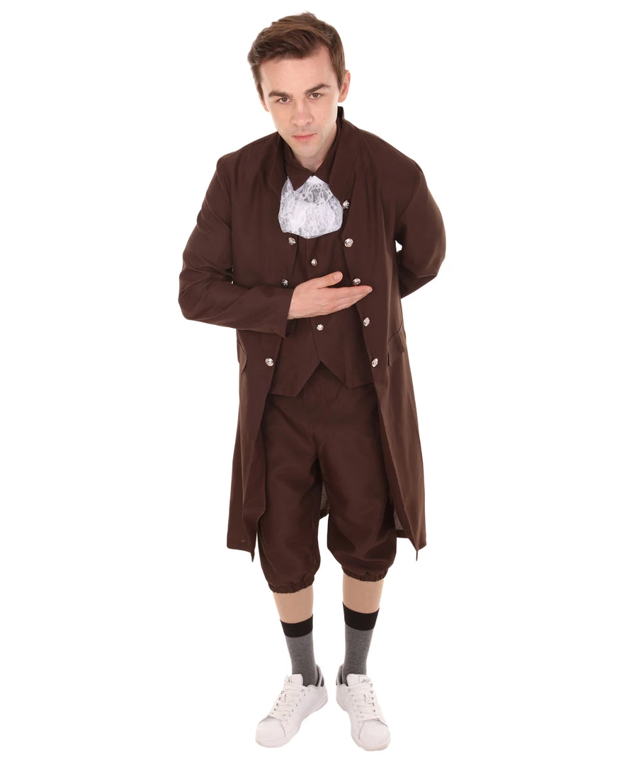HPO Adult Men's George Washington Costume | Almost Brown Halloween Costume 2 HPO Adult Men's George Washington Costume | Almost Brown Halloween Costume