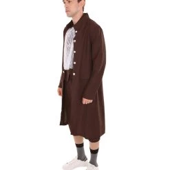 HPO Adult Men's George Washington Costume | Almost Brown Halloween Costume 11 HPO Adult Men's George Washington Costume | Almost Brown Halloween Costume