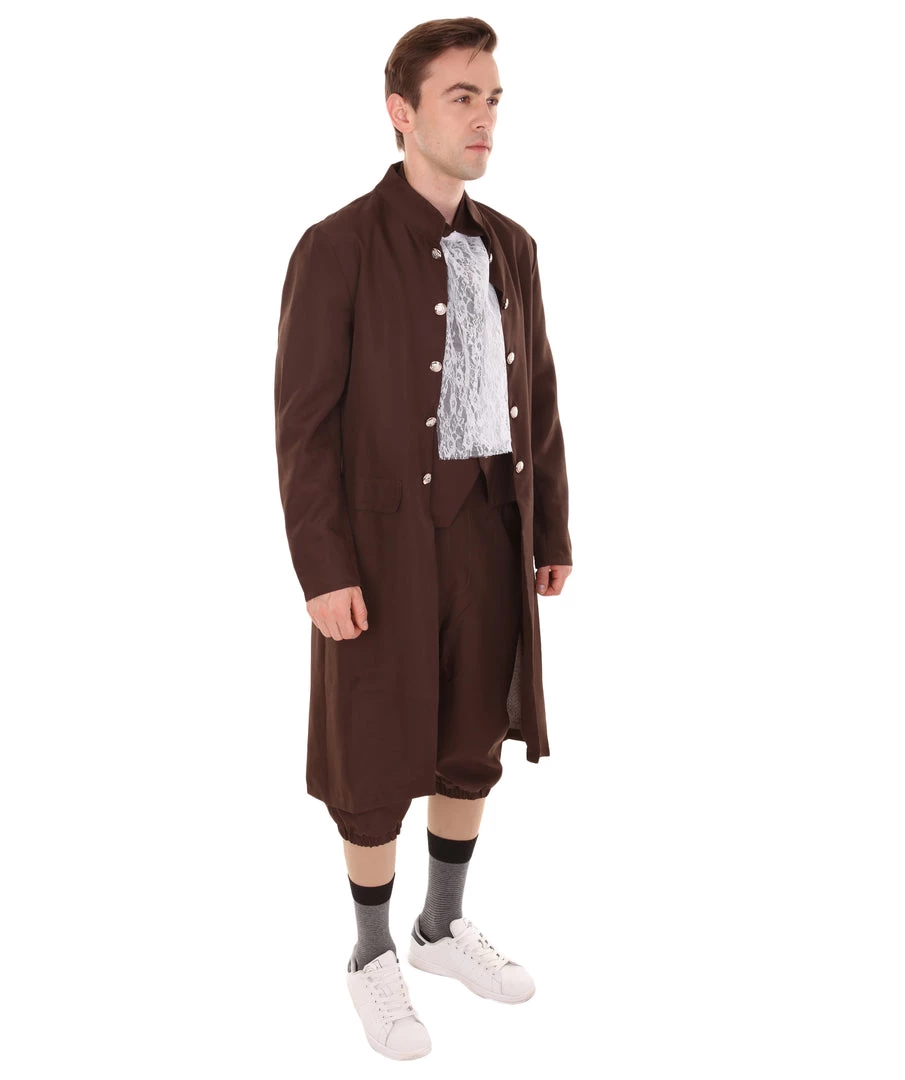 HPO Adult Men's George Washington Costume | Almost Brown Halloween Costume 7 HPO Adult Men's George Washington Costume | Almost Brown Halloween Costume