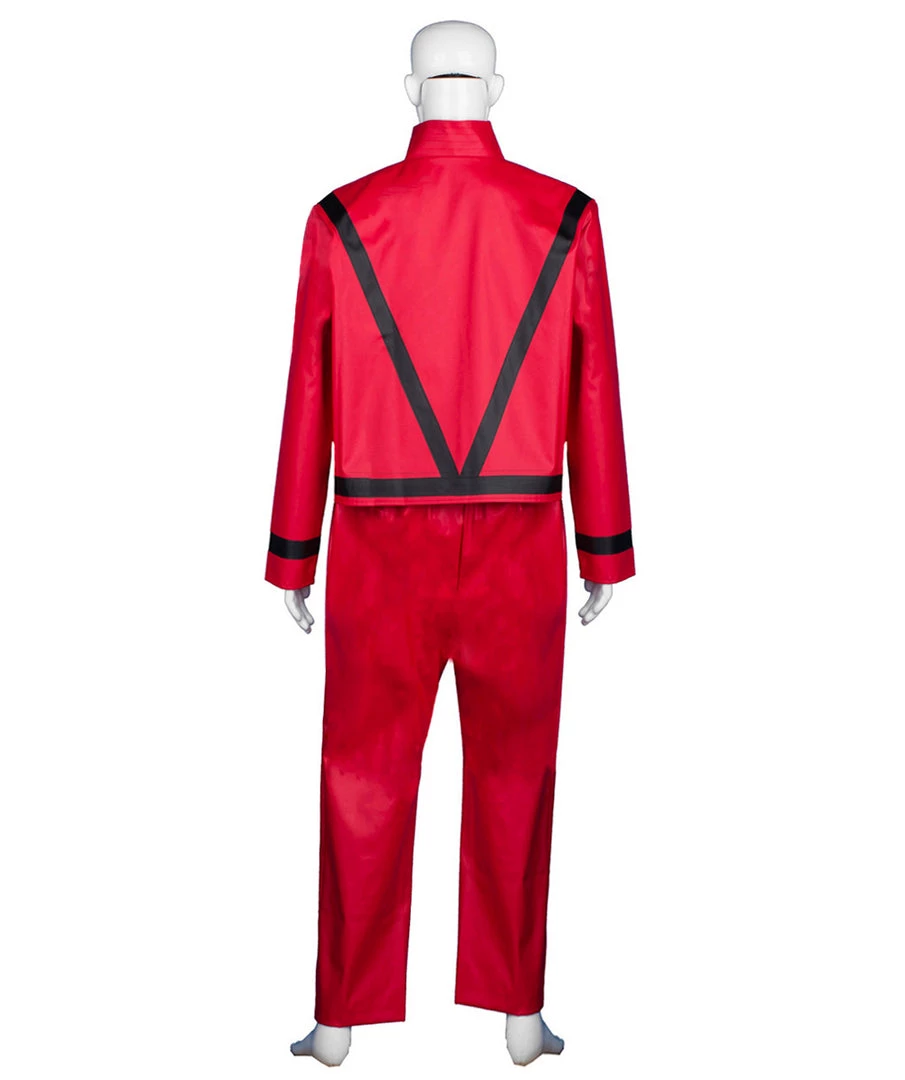 HPO Adult Men's Thriller Red Suit Celebrity Costume | Red Cosplay Costume 3 HPO Adult Men's Thriller Red Suit Celebrity Costume | Red Cosplay Costume