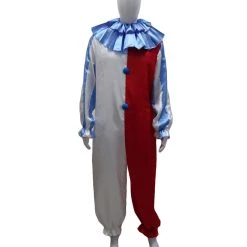 HPO Adult Men's Blue Clown Jumpsuit Costume | Multi Color Cosplay Costume