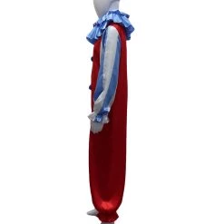 HPO Adult Men's Blue Clown Jumpsuit Costume | Multi Color Cosplay Costume