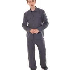 HPO Adult Men's Korean Traditional Suit Costume | Grey Cosplay Costume