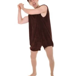 HPO Adult Men's Long Feather Costume | Brown Cosplay Costume