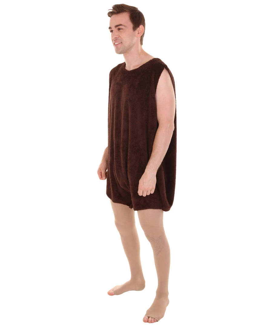 HPO Adult Men's Long Feather Costume | Brown Cosplay Costume 3 HPO Adult Men's Long Feather Costume | Brown Cosplay Costume