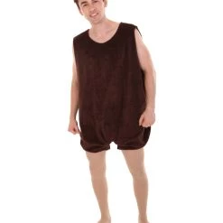 HPO Adult Men's Long Feather Costume | Brown Cosplay Costume