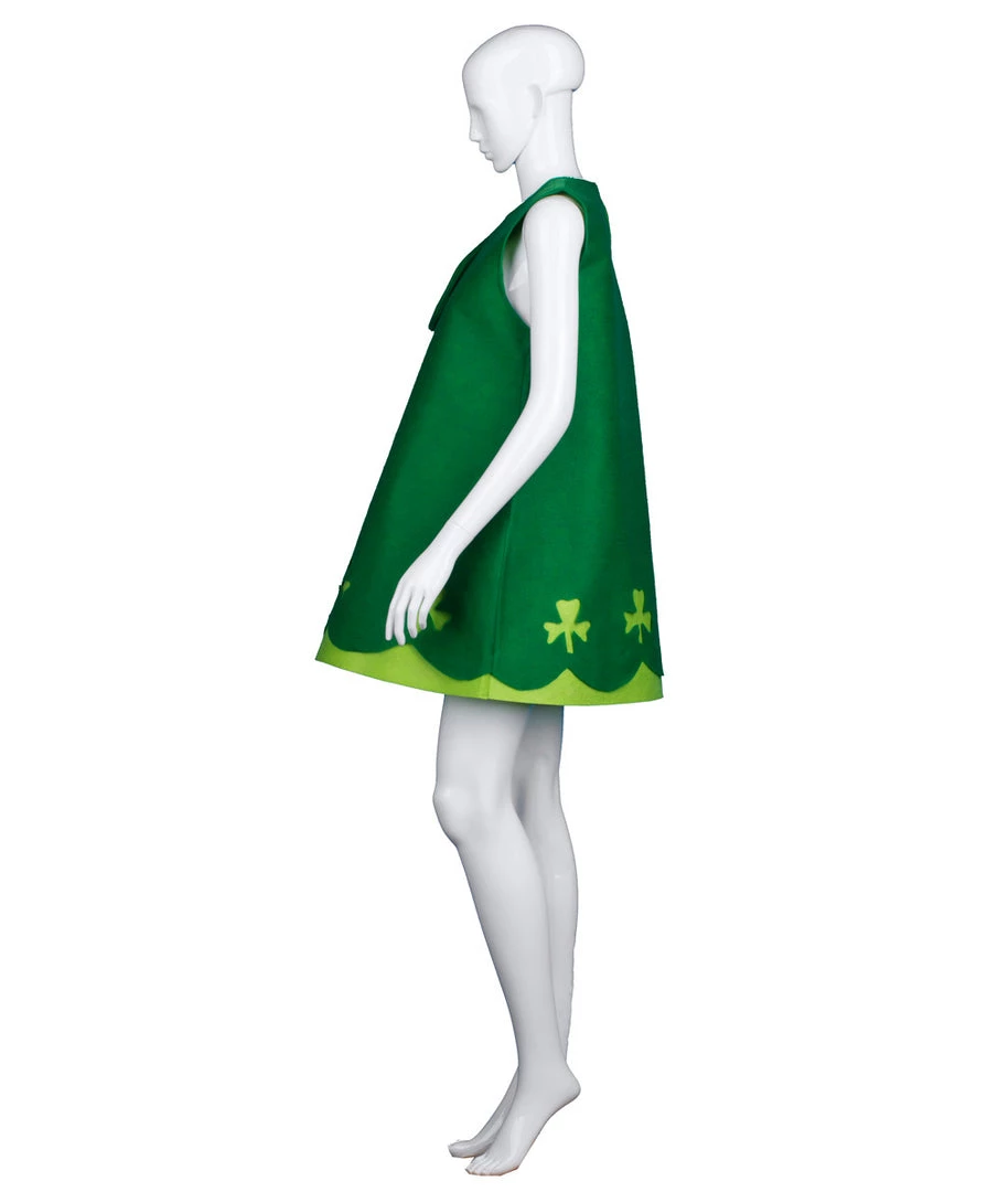 HPO Adult Women's St. Patrick's Day Trolls Poppy Costume | Green Cosplay Costume 2 HPO Adult Women's St. Patrick's Day Trolls Poppy Costume | Green Cosplay Costume