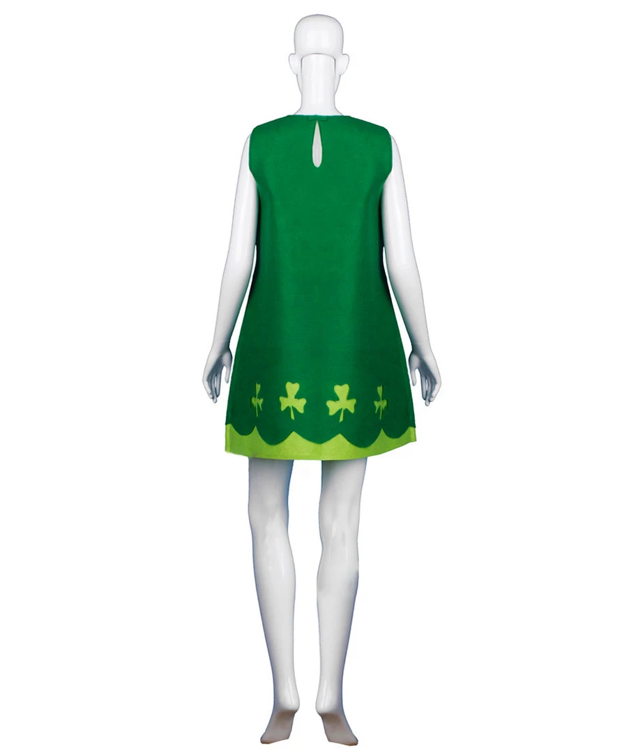 HPO Adult Women's St. Patrick's Day Trolls Poppy Costume | Green Cosplay Costume 3 HPO Adult Women's St. Patrick's Day Trolls Poppy Costume | Green Cosplay Costume