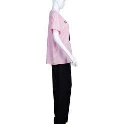 HPO Adult Women's Valentine's Day Matching Couple He's Mine T-Shirt | Lt. Pink Cosplay Costume