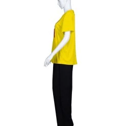 HPO Adult Women's Elephant President Hair Style T-shirt Costume | Yellow Halloween Costume