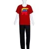 HPO Adult Women's Elephant President Hair Style T-shirt Costume | Red Halloween Costume