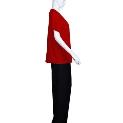 HPO Adult Women's Elephant President Hair Style T-shirt Costume | Red Halloween Costume