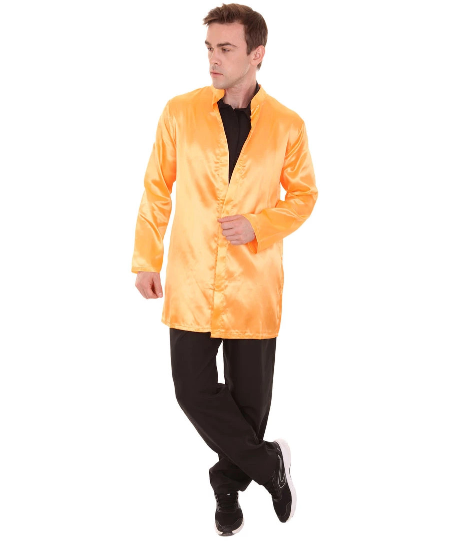 HPO Adult Men's Chinese Traditional Martial Arts Kung Fu Uniform Costume | Orange Cosplay Costume 1 HPO Adult Men's Chinese Traditional Martial Arts Kung Fu Uniform Costume | Orange Cosplay Costume