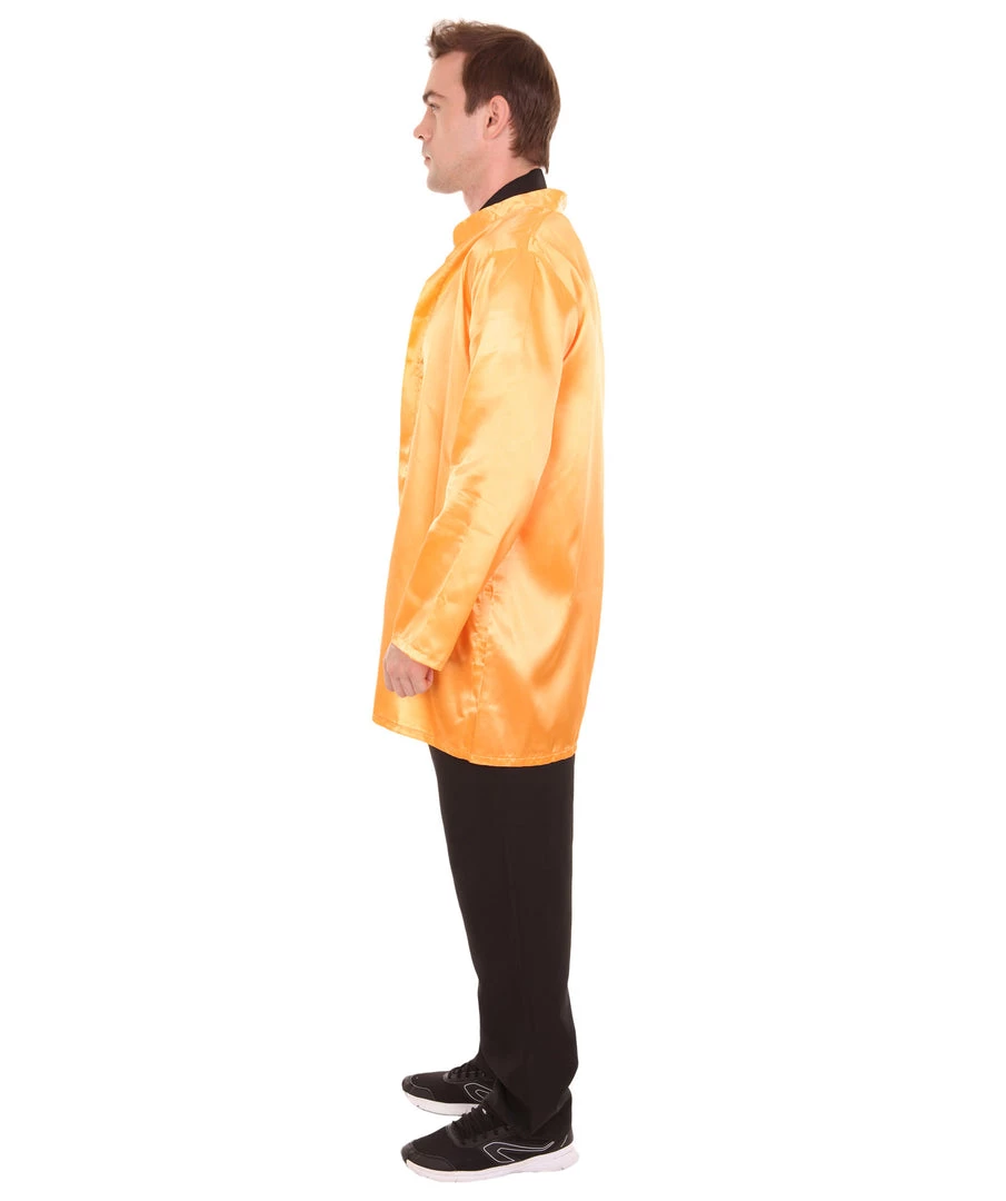 HPO Adult Men's Chinese Traditional Martial Arts Kung Fu Uniform Costume | Orange Cosplay Costume 4 HPO Adult Men's Chinese Traditional Martial Arts Kung Fu Uniform Costume | Orange Cosplay Costume